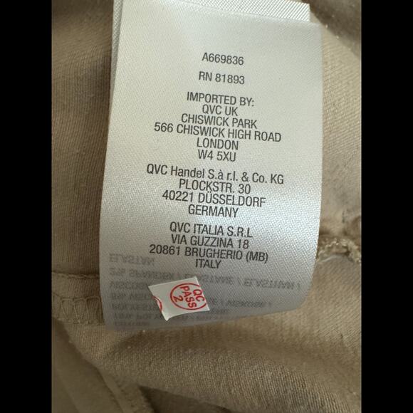 Denim & Co. Signature Color Perfect Flex Denim Jacket Stone Kacki 3X - Picture 15 of 15